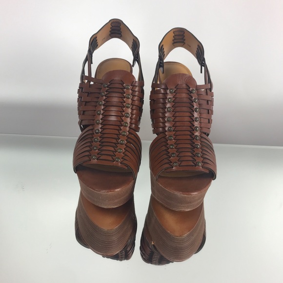 ERIC RUTBERG TRANSPARENT Basket Weave Summer Heel - Picture 4 of 8